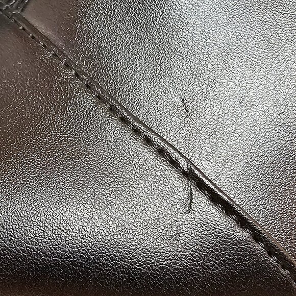 Brash Black Open Toe Heels with Buckle, Size 6 - Picture 9 of 10